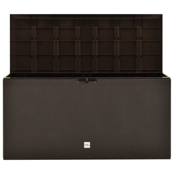 vidaXL Patio Storage Box Brown 44.9"x18.5"x23.6" - Image 3