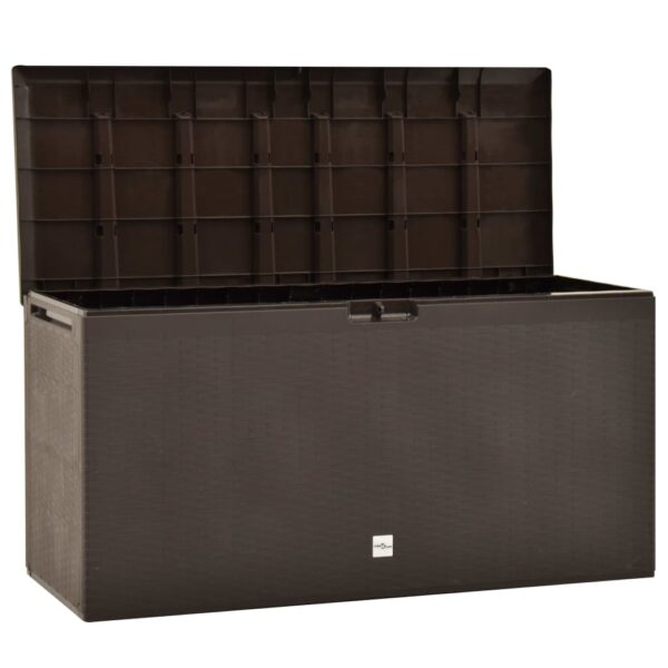 vidaXL Patio Storage Box Brown 44.9"x18.5"x23.6" - Image 4