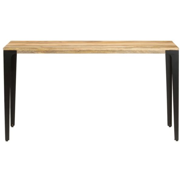 vidaXL Dining Table 55.1"x27.6"x29.9" Solid Mango Wood - Image 2