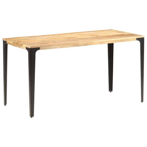 vidaXL Dining Table 55.1"x27.6"x29.9" Solid Mango Wood - Image 9