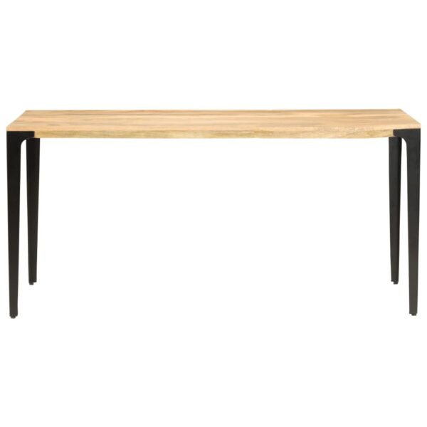 vidaXL Dining Table 63"x31.5"x29.9" Solid Mango Wood - Image 2