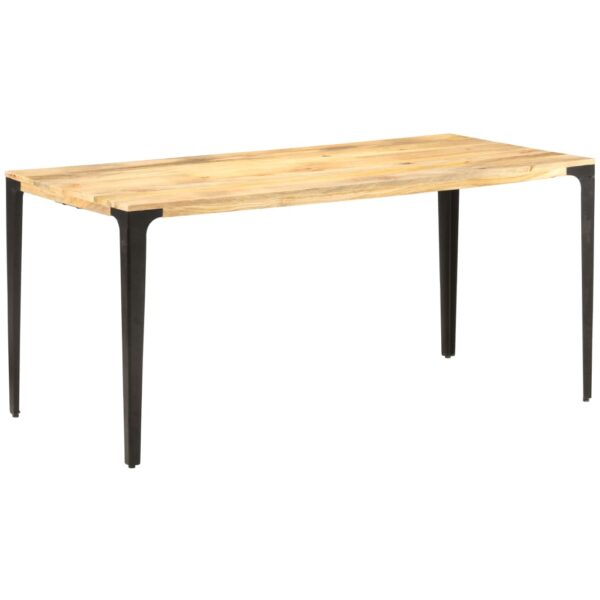 vidaXL Dining Table 63"x31.5"x29.9" Solid Mango Wood - Image 6