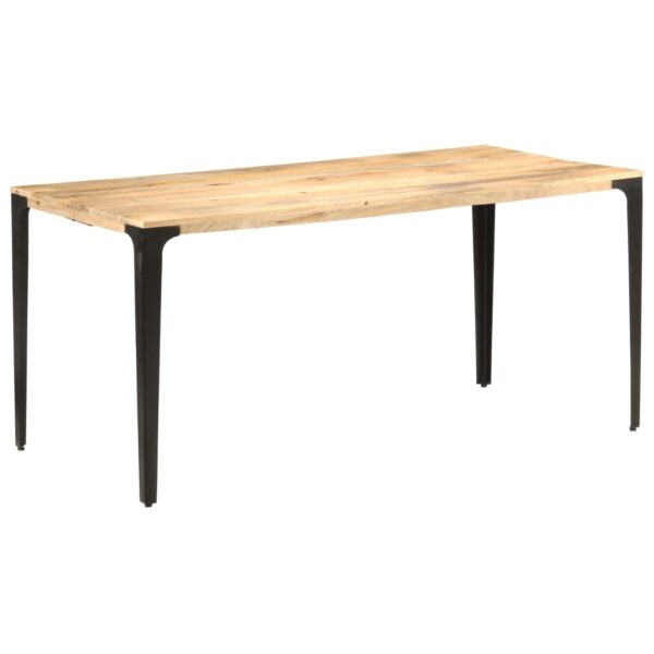 vidaXL Dining Table 63"x31.5"x29.9" Solid Mango Wood - Image 9