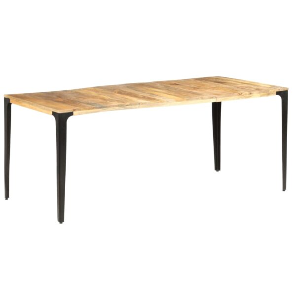 vidaXL Dining Table 70.9"x35.4"x29.9" Solid Mango Wood - Image 7