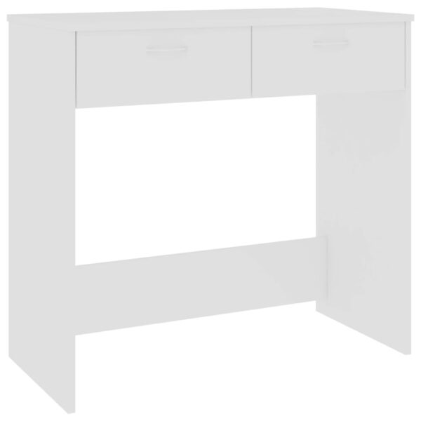 vidaXL Desk White 31.5"x15.7"x29.5" Engineered Wood - Image 2