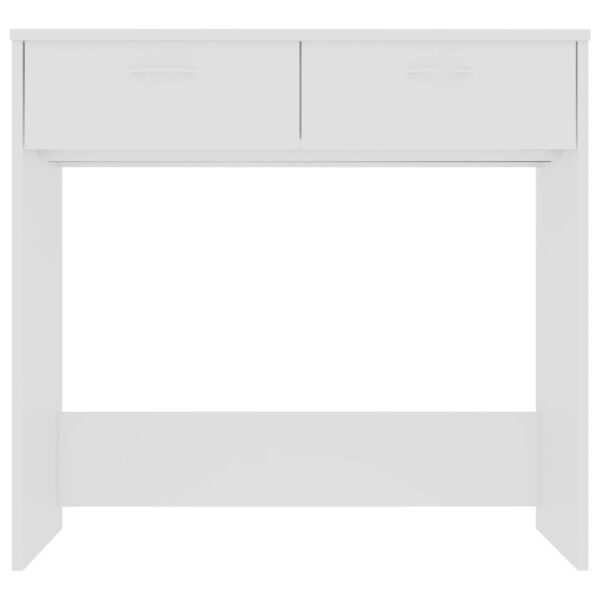 vidaXL Desk White 31.5"x15.7"x29.5" Engineered Wood - Image 3