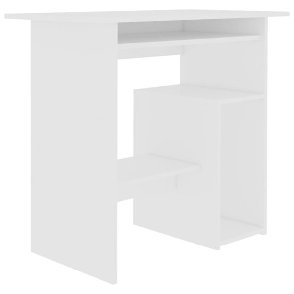 vidaXL Desk White 31.5"x17.7"x29.1" Engineered Wood - Image 2