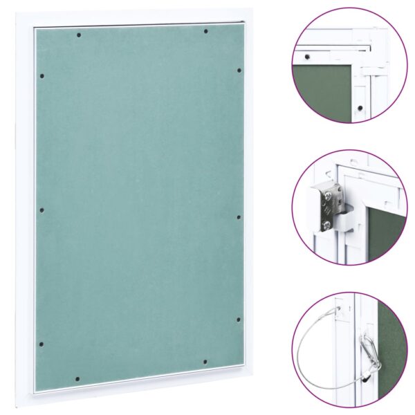 vidaXL Access Panel with Aluminum Frame and Plasterboard 11.8"x23.6"