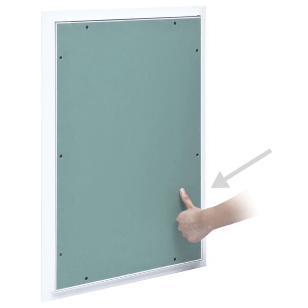 vidaXL Access Panel with Aluminum Frame and Plasterboard 11.8"x23.6" - Image 3