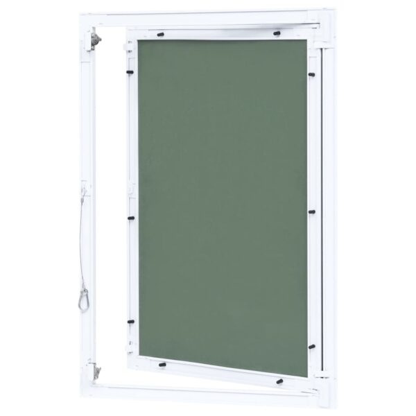 vidaXL Access Panel with Aluminum Frame and Plasterboard 11.8"x23.6" - Image 7