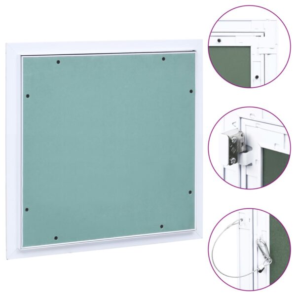 vidaXL Access Panel with Aluminum Frame and Plasterboard 15.7"x15.7"