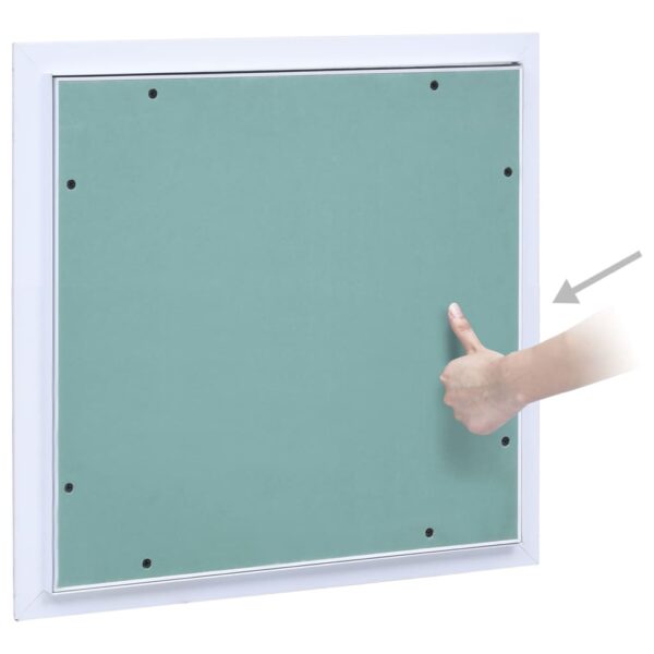 vidaXL Access Panel with Aluminum Frame and Plasterboard 15.7"x15.7" - Image 4