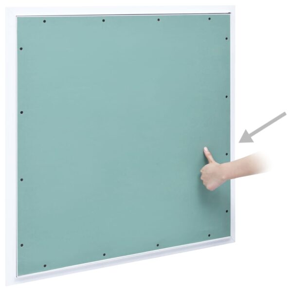 vidaXL Access Panel with Aluminum Frame and Plasterboard 19.7"x19.7" - Image 3