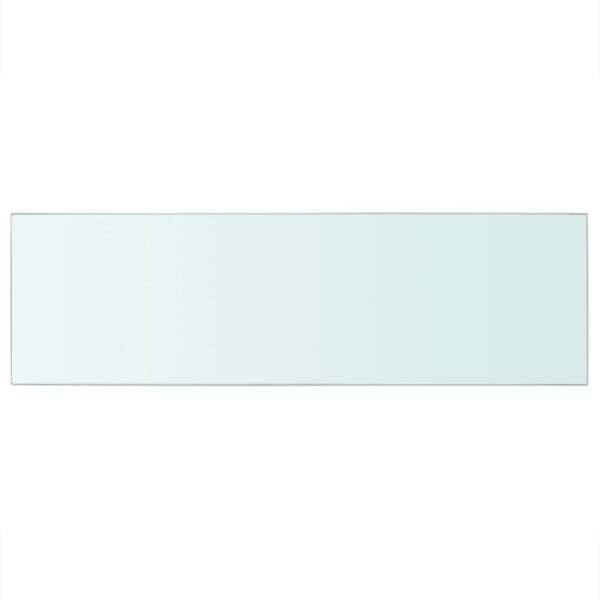 vidaXL Shelves 2 pcs Panel Glass Clear 31.5"x9.8" - Image 3