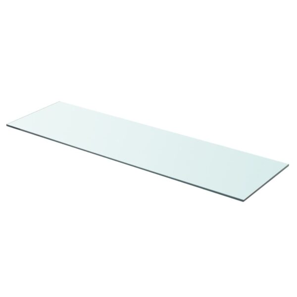 vidaXL Shelves 2 pcs Panel Glass Clear 35.4"x9.8" - Image 2