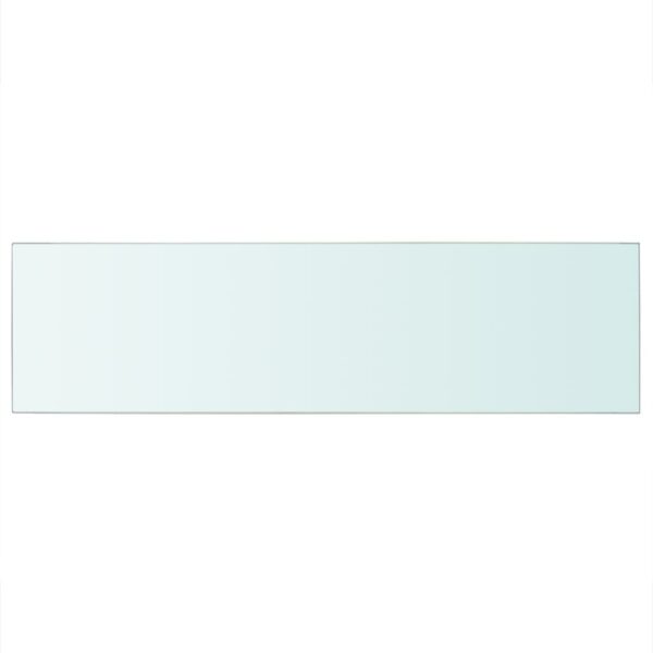 vidaXL Shelves 2 pcs Panel Glass Clear 35.4"x9.8" - Image 3