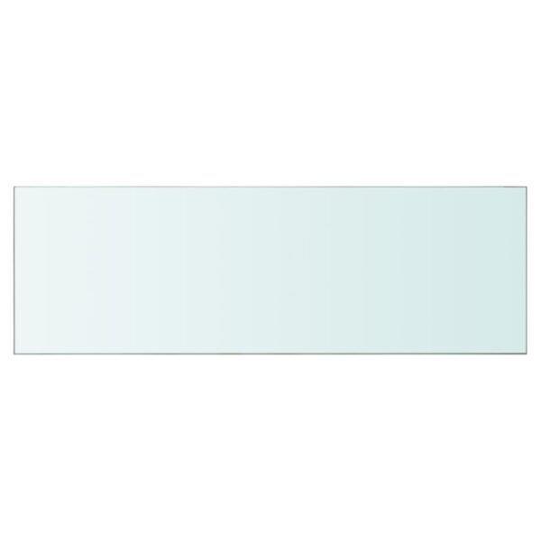 vidaXL Shelves 2 pcs Panel Glass Clear 35.4"x11.8" - Image 3