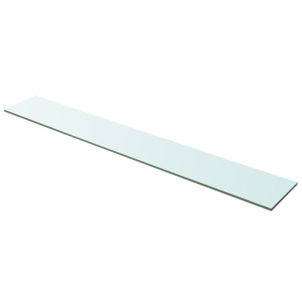 vidaXL Shelves 2 pcs Panel Glass Clear 39.4"x5.9" - Image 2