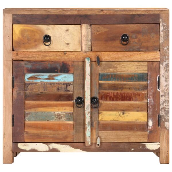 vidaXL Sideboard 27.6"x11.8"x26.8" Solid Reclaimed Wood - Image 2