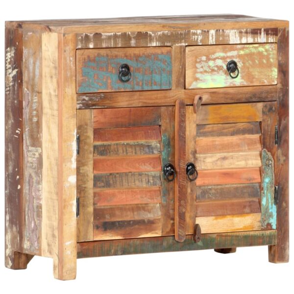 vidaXL Sideboard 27.6"x11.8"x26.8" Solid Reclaimed Wood - Image 11