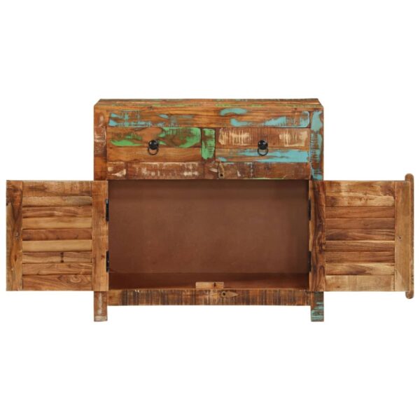 vidaXL Sideboard 27.6"x11.8"x26.8" Solid Reclaimed Wood - Image 5