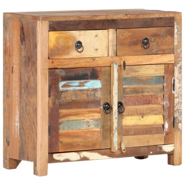 vidaXL Sideboard 27.6"x11.8"x26.8" Solid Reclaimed Wood - Image 10