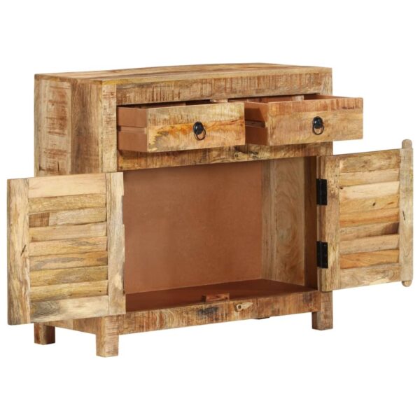 vidaXL Sideboard 27.6"x11.8"x26.8" Solid Wood Mango - Image 4