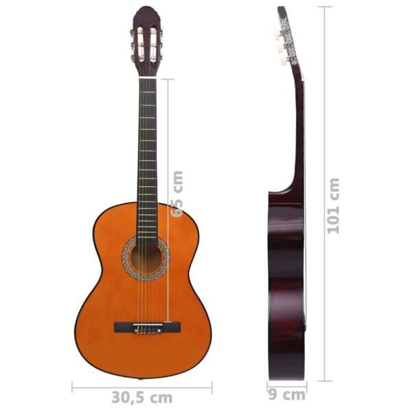 vidaXL Classical Guitar for Beginner 4/4 39" Basswood - Image 7