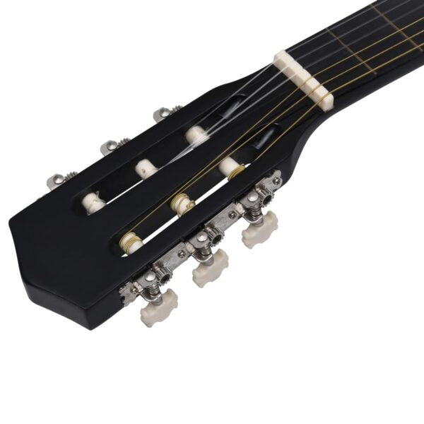 vidaXL Western Classical Cutaway Guitar with 6 Strings Black 38" - Image 4