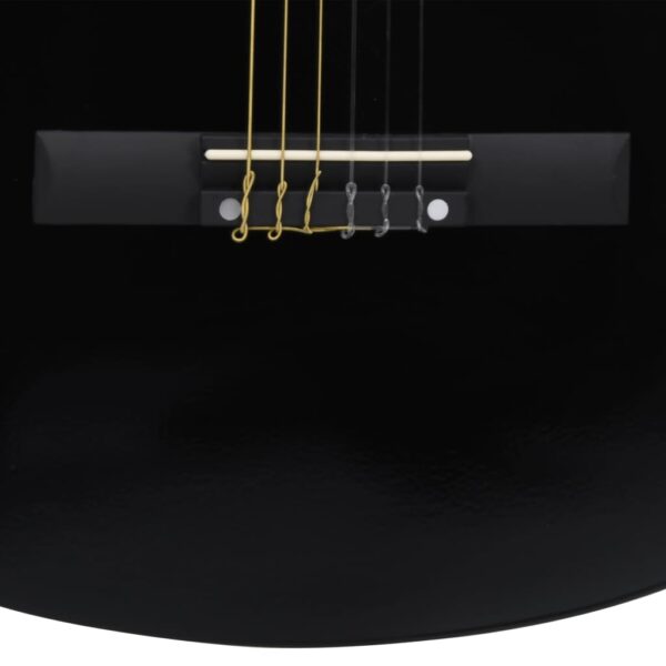 vidaXL Western Classical Cutaway Guitar with 6 Strings Black 38" - Image 6