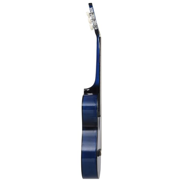 vidaXL Western Classical Cutaway Guitar with 6 Strings Blue Shaded 38" - Image 3