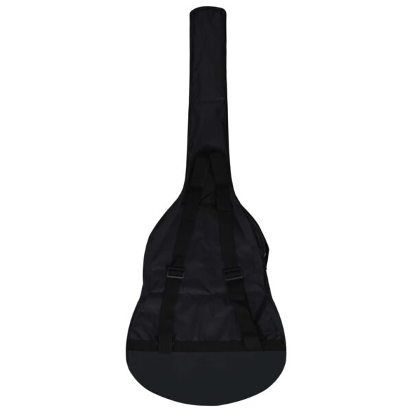 vidaXL Guitar Bag for 3/4 Classical Guitar Black 37"x13.8" Fabric - Image 3