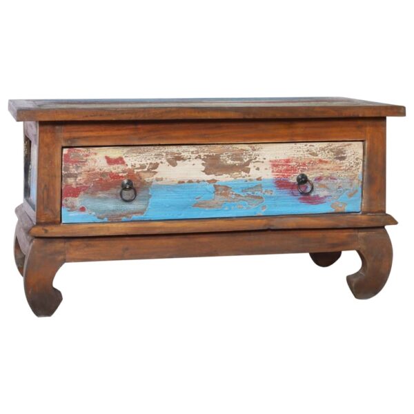 vidaXL Coffee Table 31.5"x19.7"x15.7" Reclaimed Teak Wood - Image 11