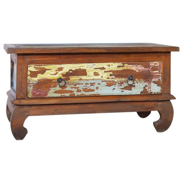 vidaXL Coffee Table 31.5"x19.7"x15.7" Reclaimed Teak Wood - Image 12