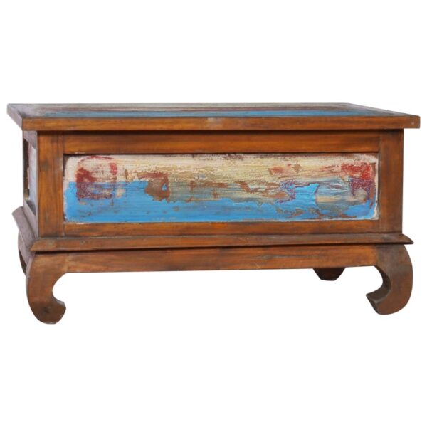 vidaXL Coffee Table 31.5"x19.7"x15.7" Reclaimed Teak Wood - Image 5