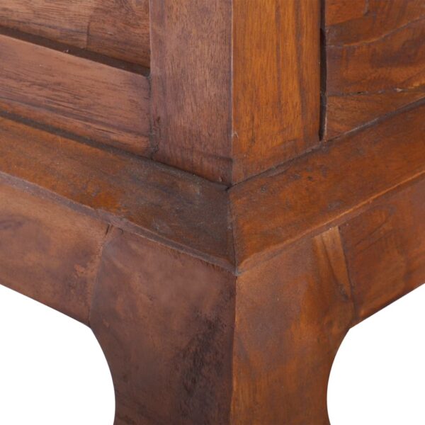 vidaXL Coffee Table 31.5"x19.7"x15.7" Solid Teak Wood - Image 9