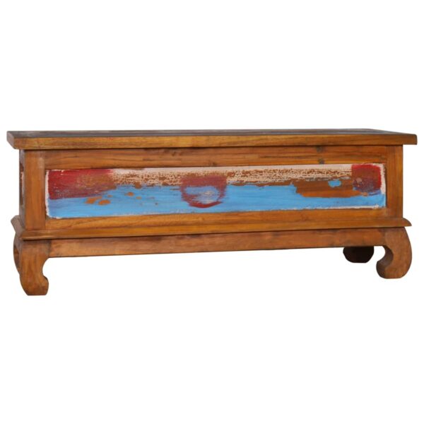 vidaXL TV Stand 43.3"x13.8"x15.7" Reclaimed Teak Wood - Image 5