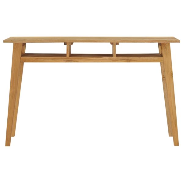 vidaXL Console Table 47.2"x13.8"x29.5" Solid Teak Wood - Image 2