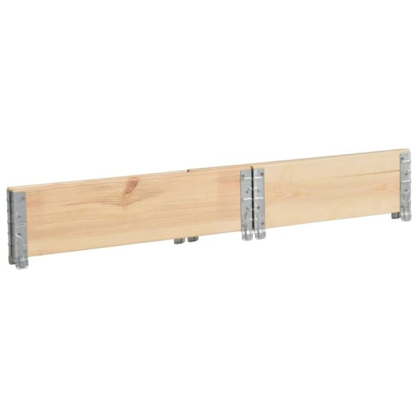 vidaXL Pallet Collar 23.6"x31.5" Solid Pine Wood - Image 4