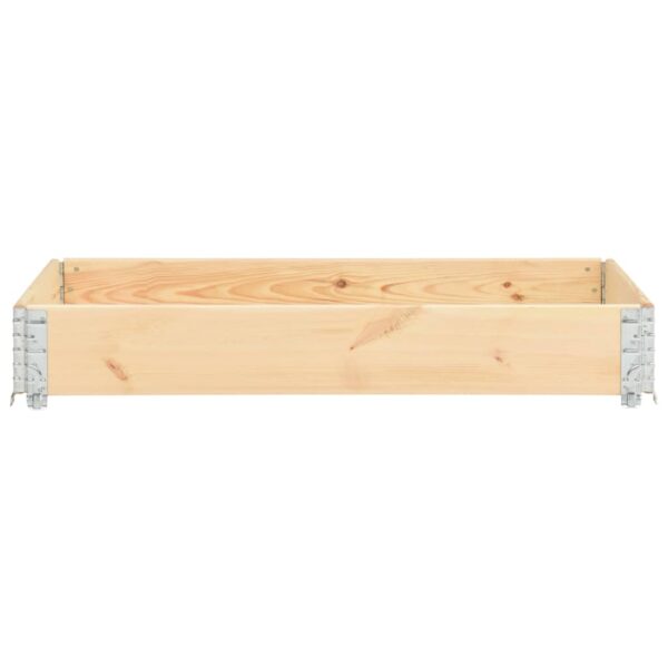 vidaXL Pallet Collar 19.7"x59.1" Solid Pine Wood - Image 3