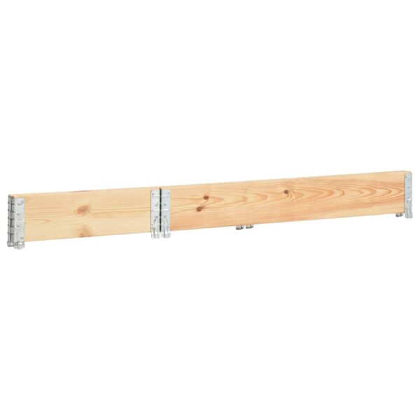 vidaXL Pallet Collar 19.7"x59.1" Solid Pine Wood - Image 4