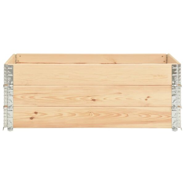 vidaXL Pallet Collars 3 pcs 19.7"x59.1" Solid Pine Wood - Image 2