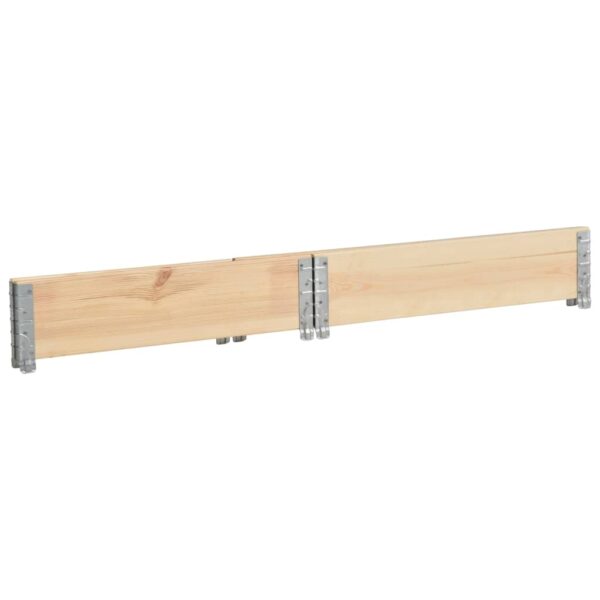 vidaXL Pallet Collar 39.4"x39.4" Solid Pine Wood - Image 4