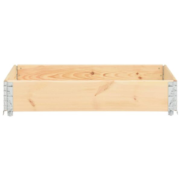 vidaXL Pallet Collar 39.4"x59.1" Solid Pine Wood - Image 2