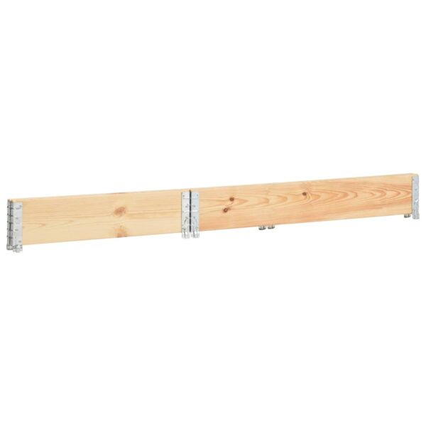 vidaXL Pallet Collar 39.4"x59.1" Solid Pine Wood - Image 3