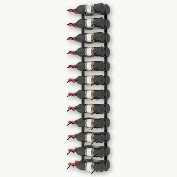 vidaXL Wall-mounted Wine Rack for 24 Bottles Black Iron - Image 6