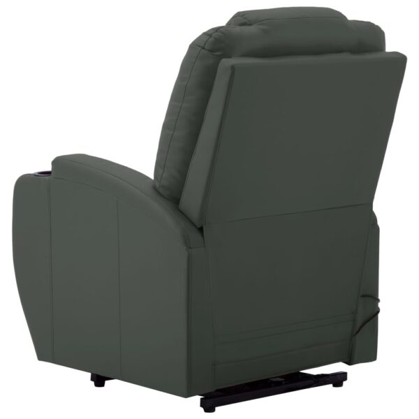 vidaXL Stand up Massage Chair Anthracite Faux Leather - Image 5