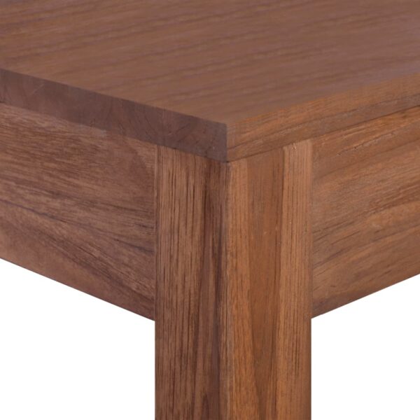 vidaXL Coffee Table 43.3"x23.6"x15.7" Solid Teak Wood - Image 7