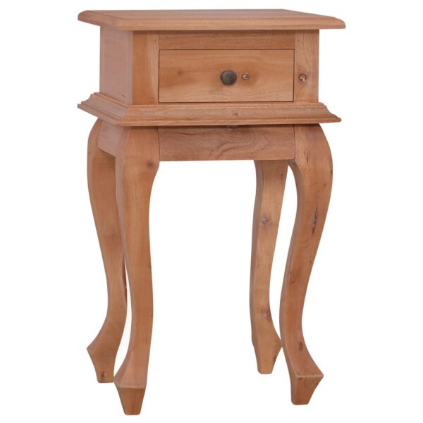 vidaXL Bedside Table 13.8"x11.8"x23.6" Solid Mahogany Wood