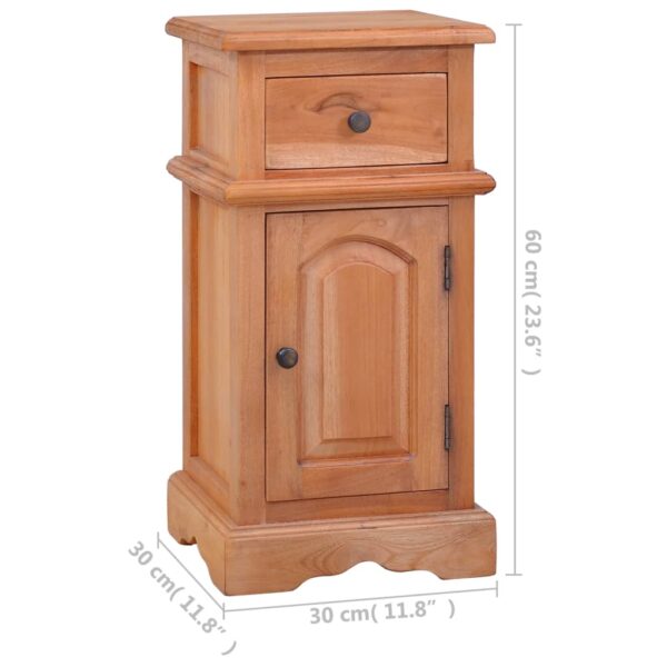 vidaXL Bedside Cabinet Solid Mahogany Wood - Image 8